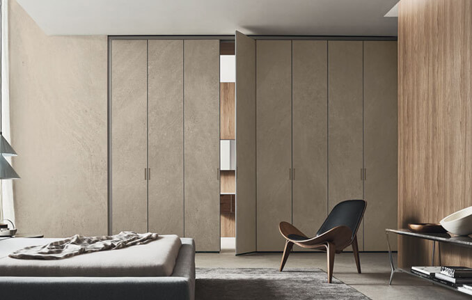 Gres Porcellanato de Rimadesio novedad en materialen para armarios
