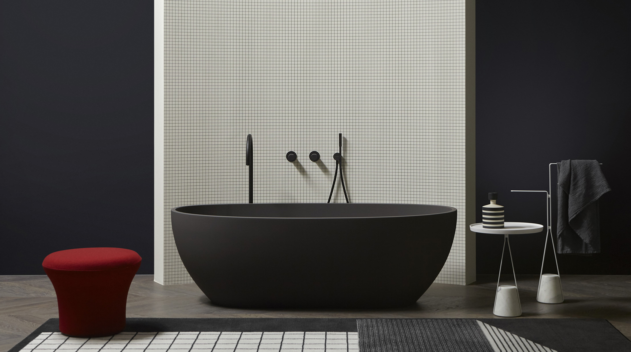 bañeras de diseño Antoniolupi Reflex colormood basalto