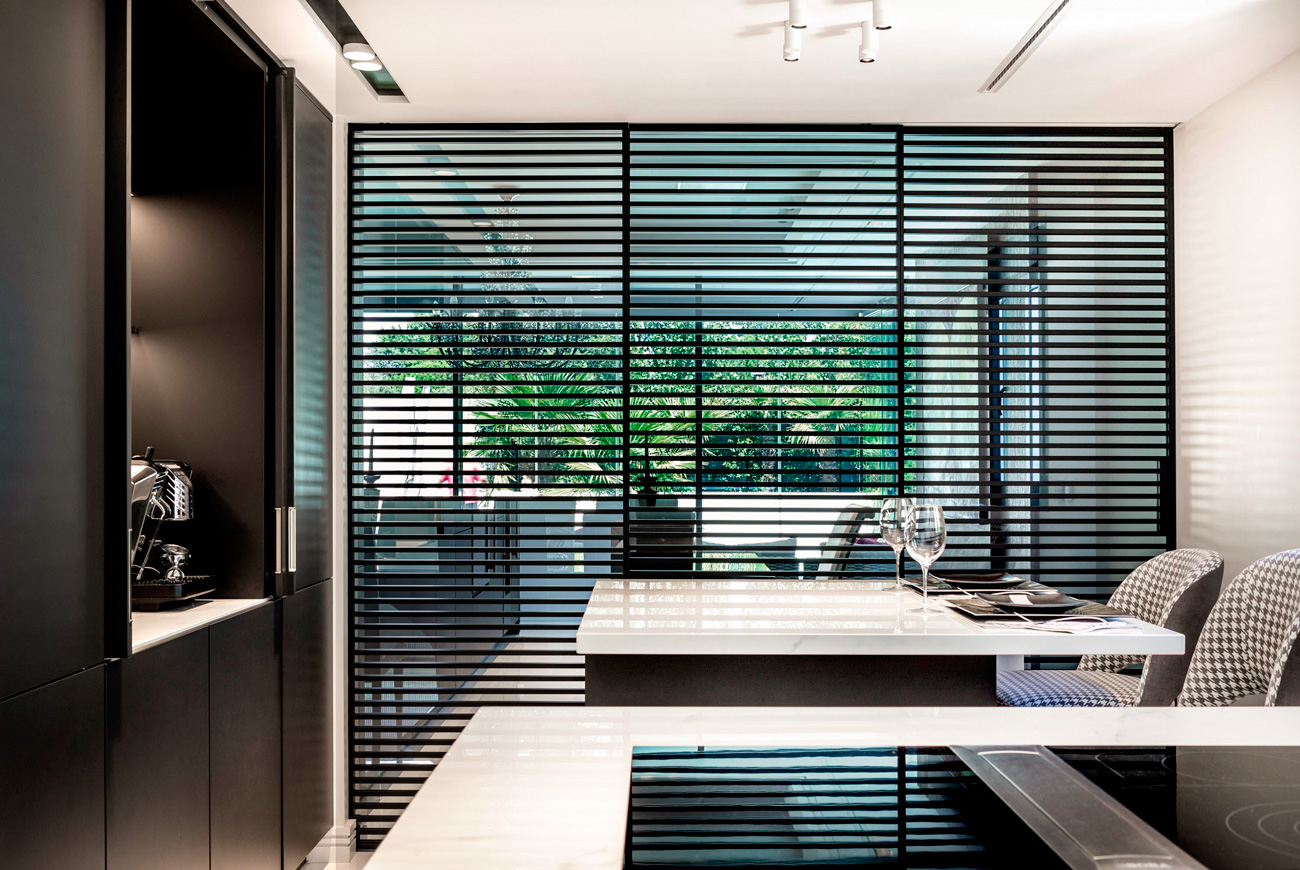 división cocina y salón tendencia