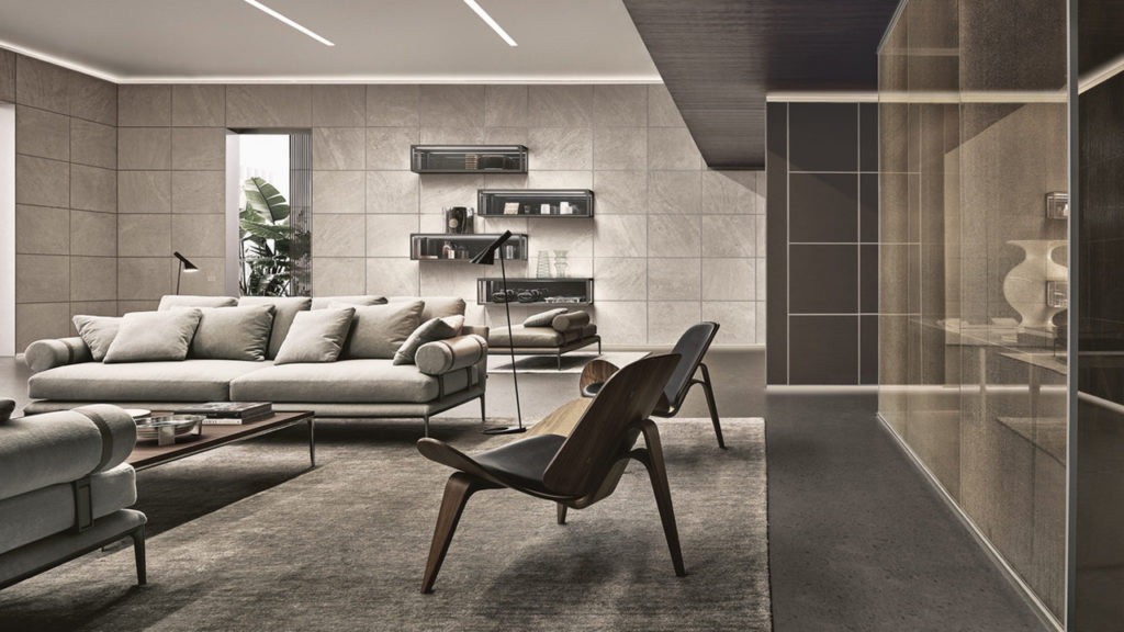 Mobiliario de diseño italiano Rimadesio para zona día