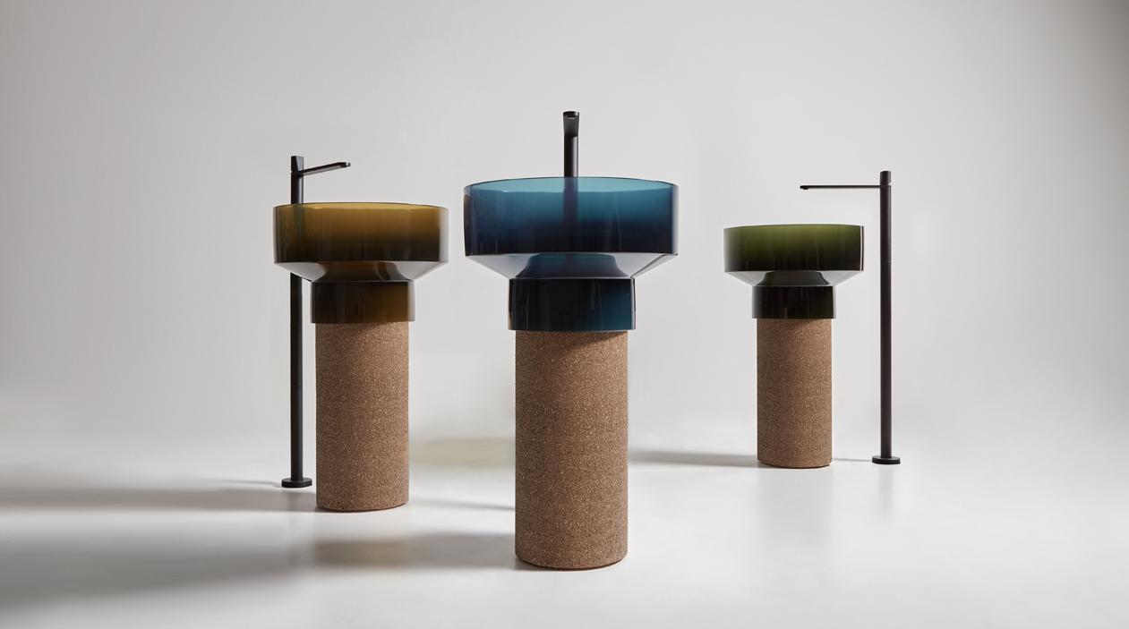 lavabos de diseño Antoniolupi Borghi Cork cristalmood 1