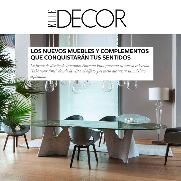 Take Your Time Poltrona Frau elle decor diciembre 2021