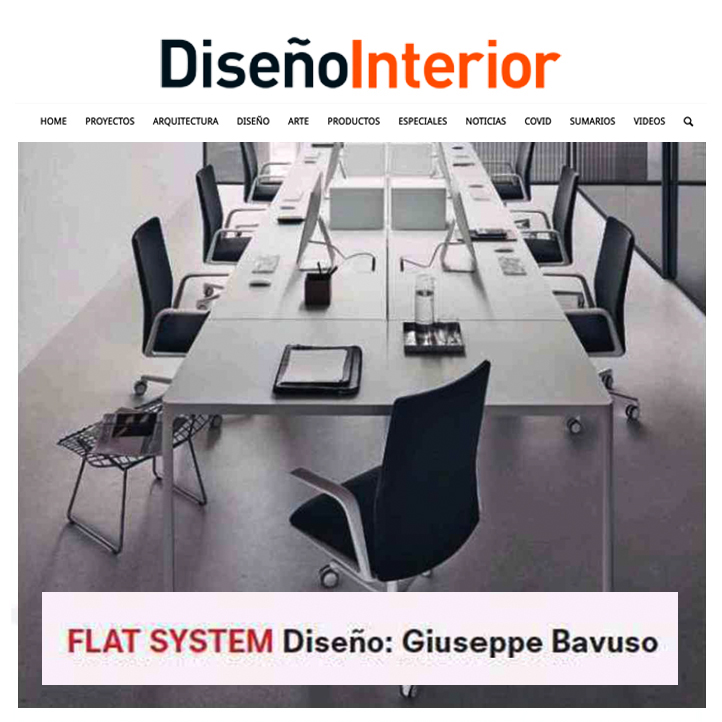 Flat System Giuseppe Bavuso Rimadesio diseño interior enero 2022